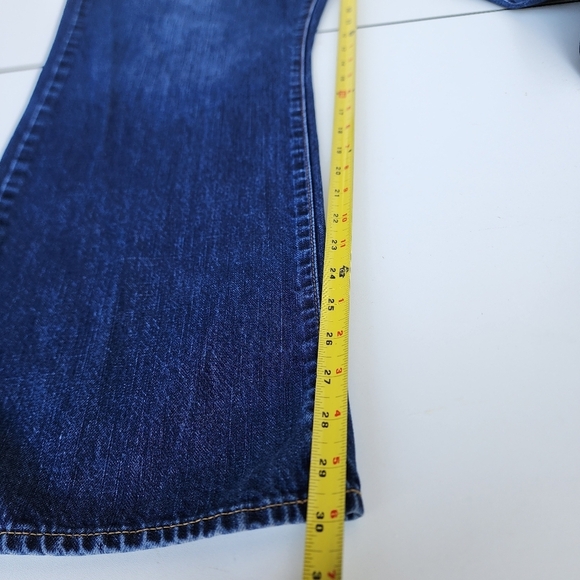 OLD NAVY Men's Famous Jeans Blue Denim Boot Cut Medium Wash 100% Cotton 42X32 - Picture 3 of 9